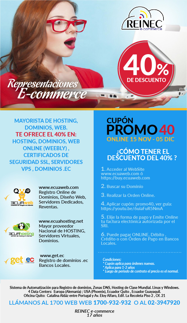 40% usar el cupòn: promo40